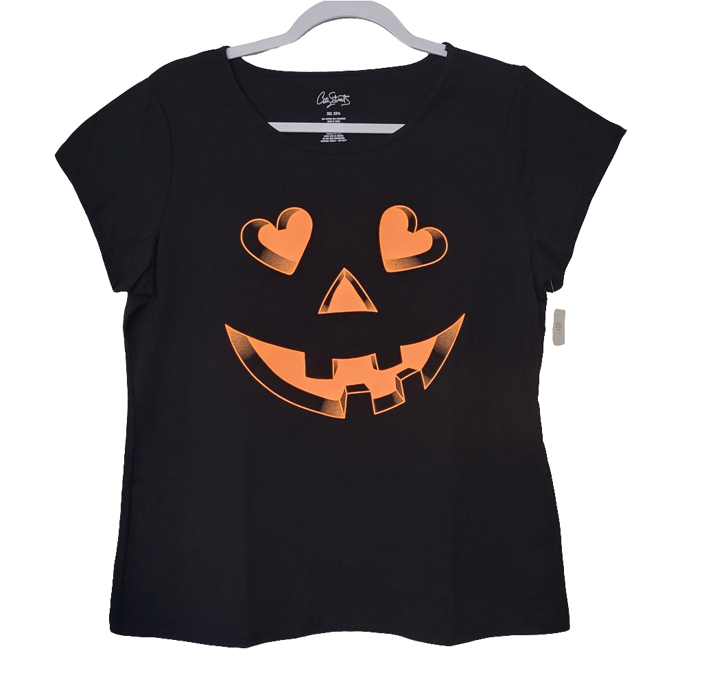 Talla 22.5 Playera Negra Halloween