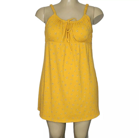 Arizona 2XL Vestido Mini Amarillo Floral