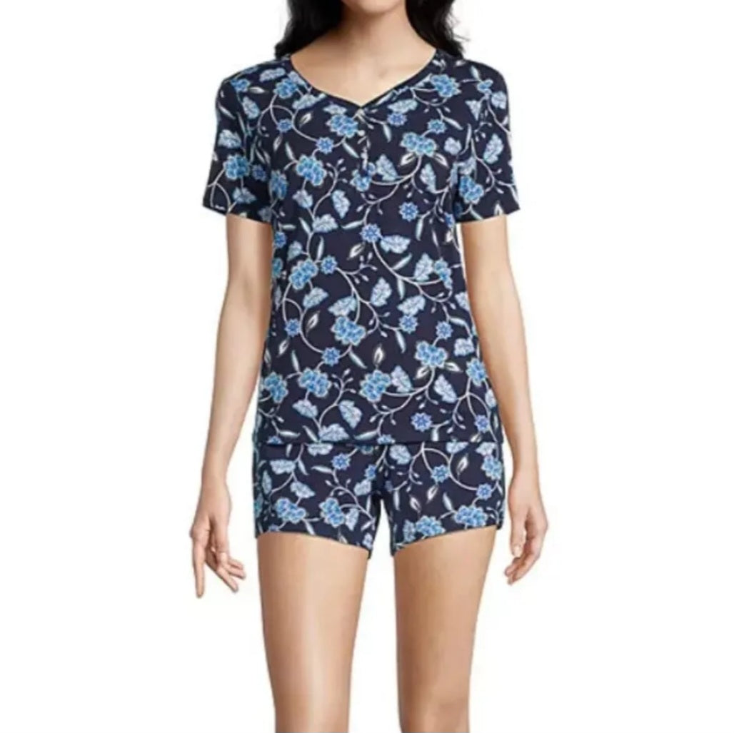 Liz Claiborne Talla Chica Pijama Set Floral