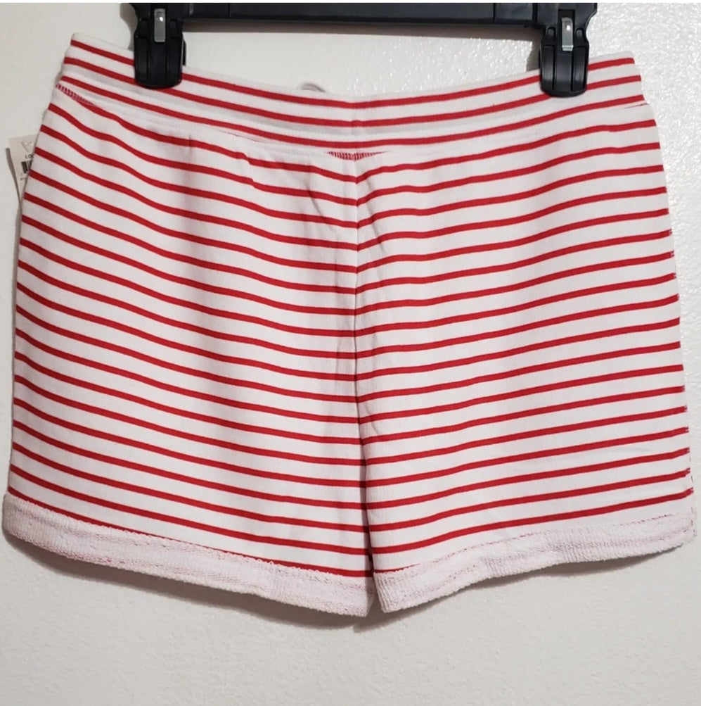 Style & Co Talla L (Grande) Shorts Lounge Rojo Y Blanco