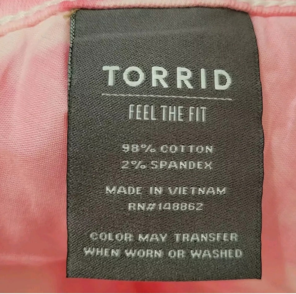 Torrid Talla 16 Shorts De Mezclilla Tie Dye