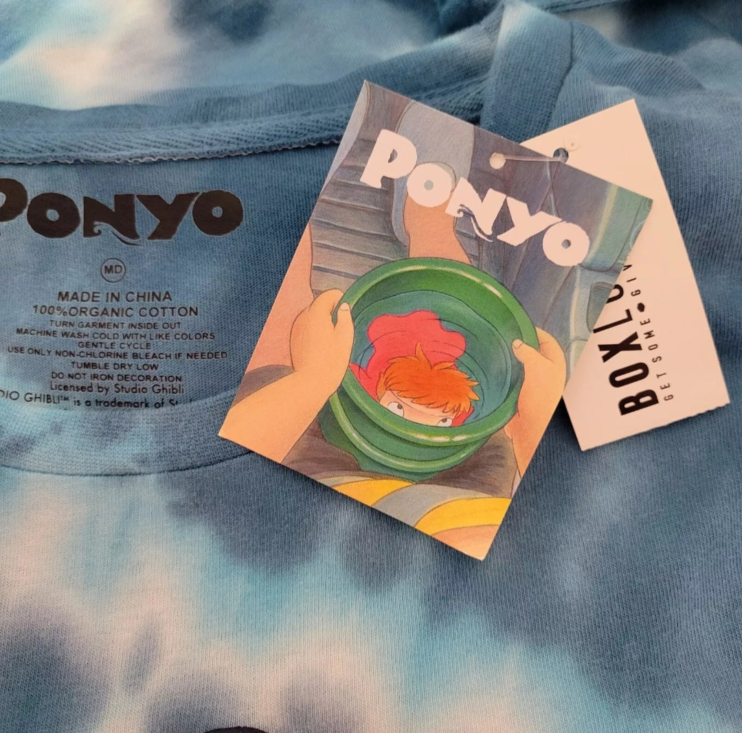 PONYO Playera de manga corta Studio Ghibli