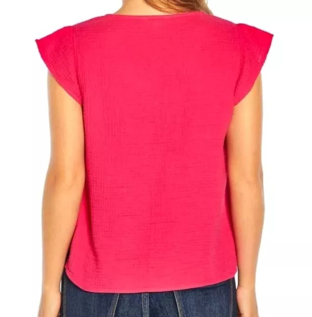 2XL Blusa de Gaza Fushia Three Dots