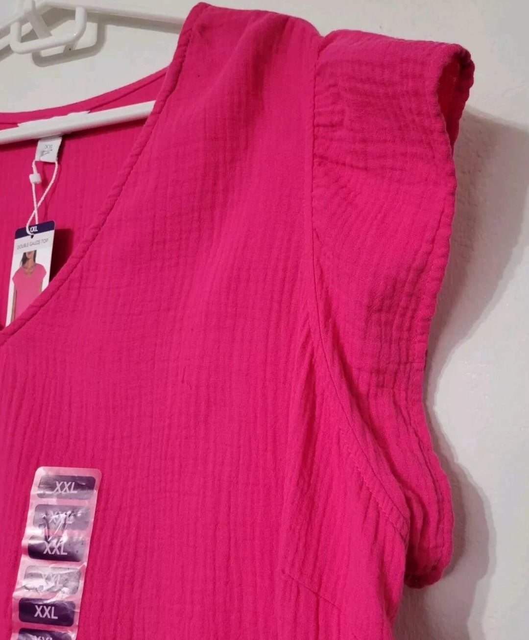 2XL Blusa de Gaza Fushia Three Dots