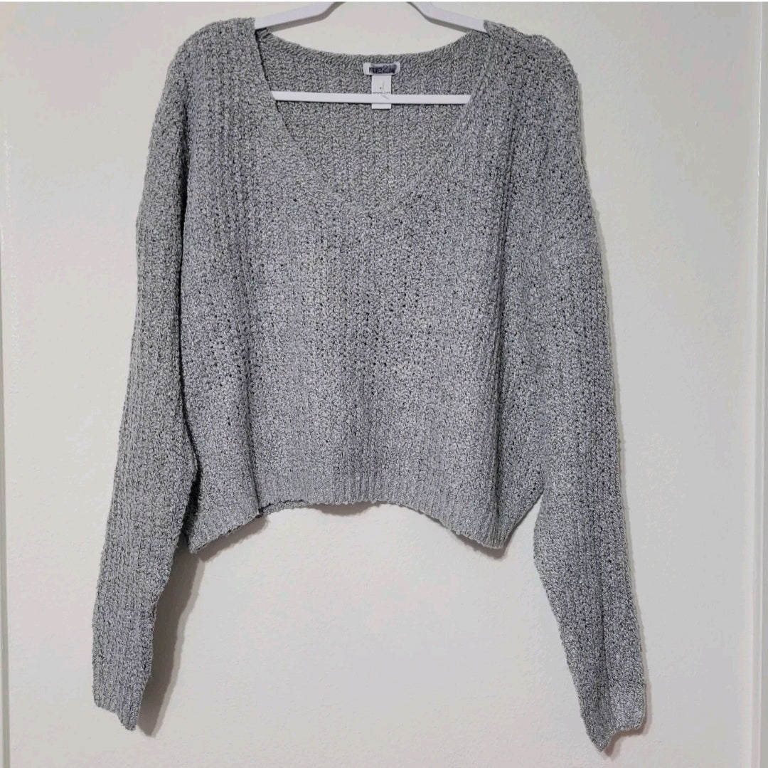 XL Sweater Gris Tejido Rue 21