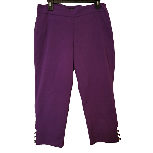 Talla L Petite JM Collection Capri Morado