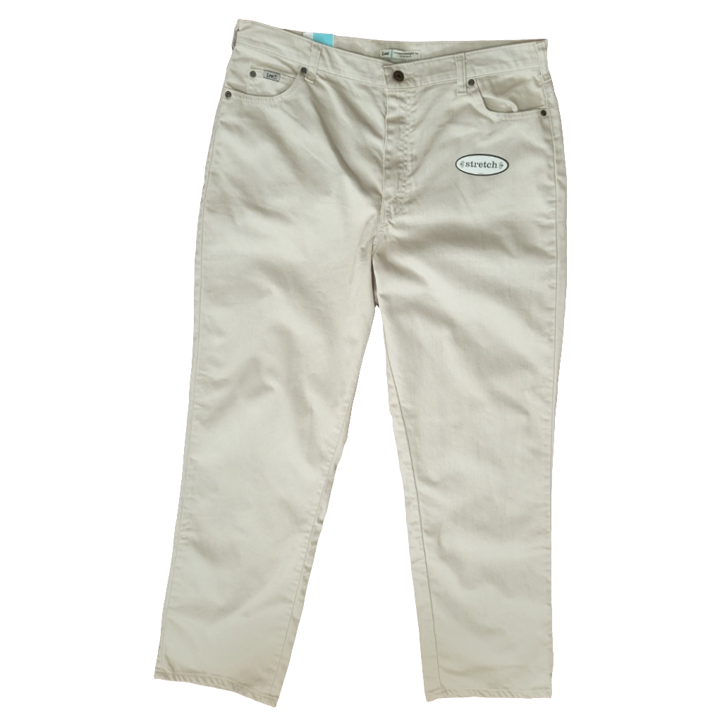 Talla 16 M Lee Jeans Pantalon Recto Beige