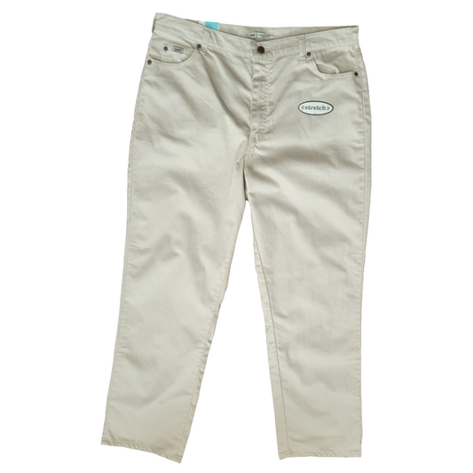 Talla 16 M Lee Jeans Pantalon Recto Beige