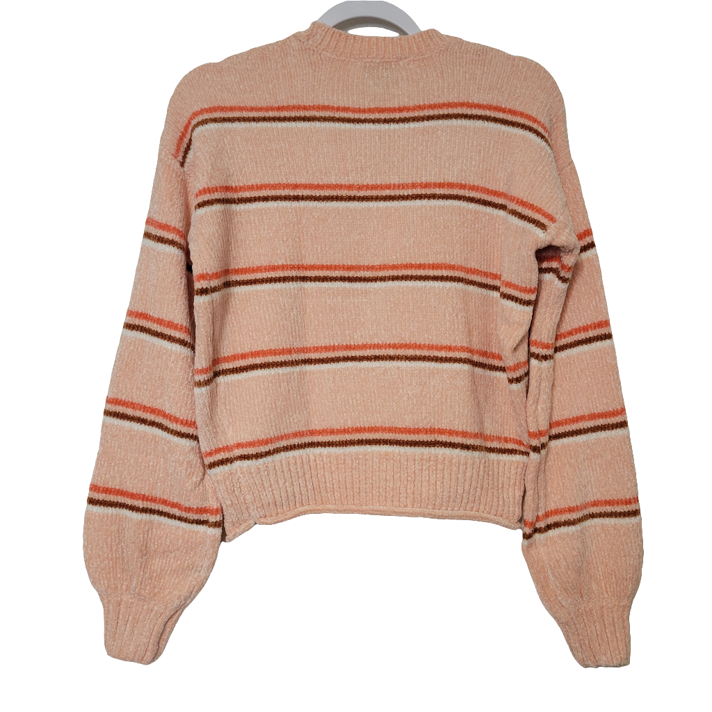 Talla XS ExtraPequeño Sweater Tejido a Rayas Recortado Freshman 1996