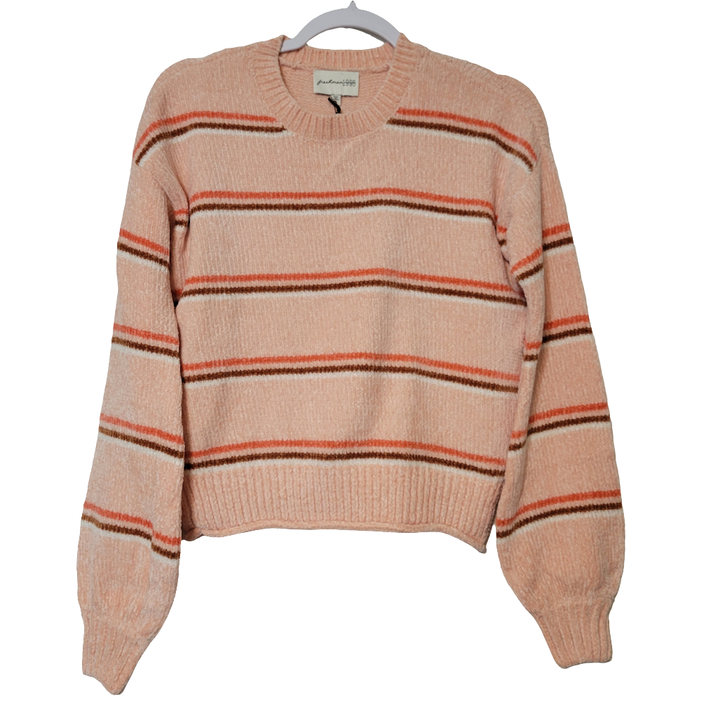 Talla XS ExtraPequeño Sweater Tejido a Rayas Recortado Freshman 1996