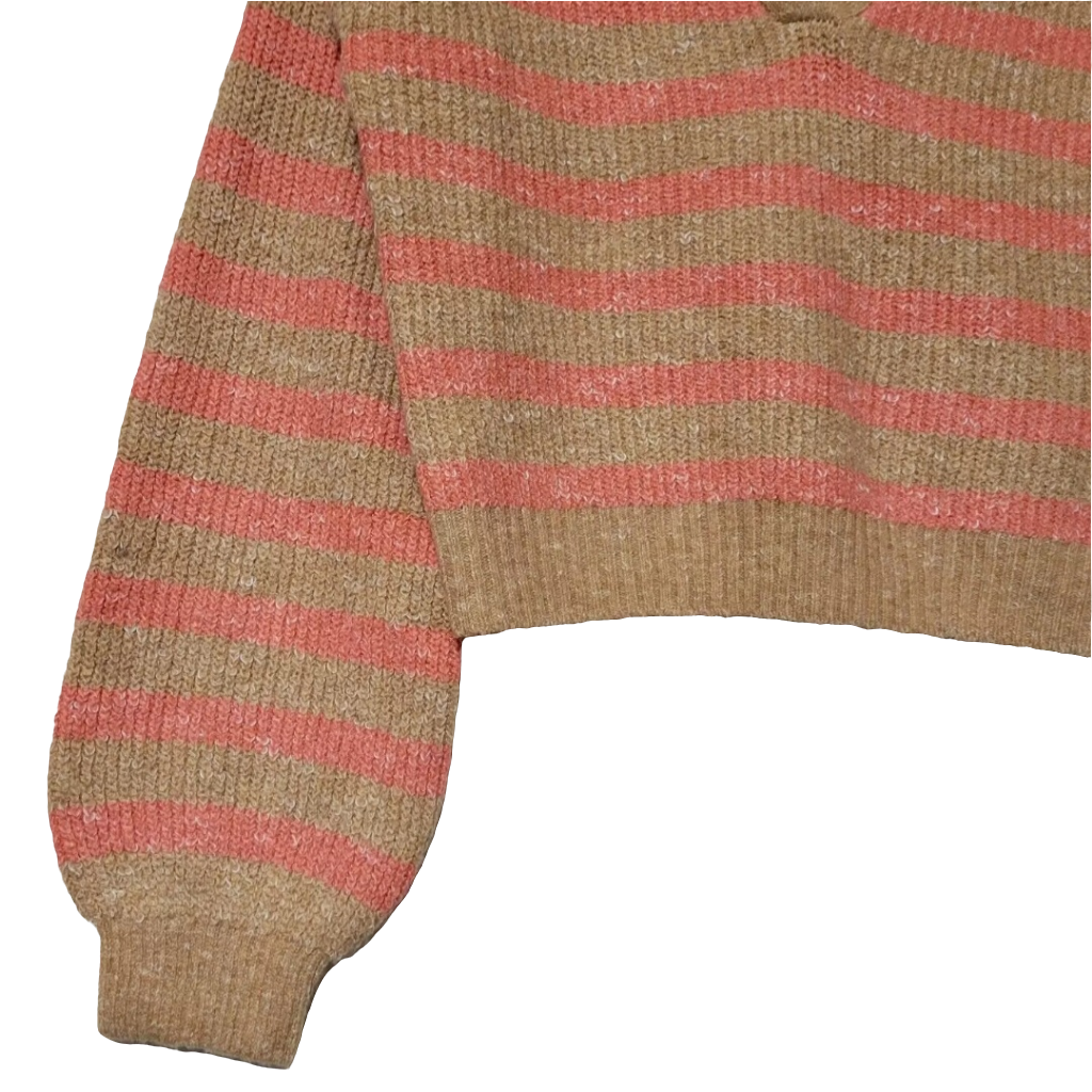 Talla S Sweater Tejido a Rayas Recortado Freshman 1996