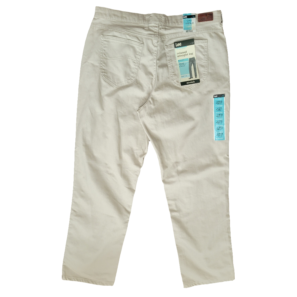 Talla 16 M Lee Jeans Pantalon Recto Beige