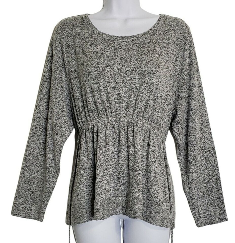 Caslon Talla Chica Blusa Invernal De Manga Larga Gris